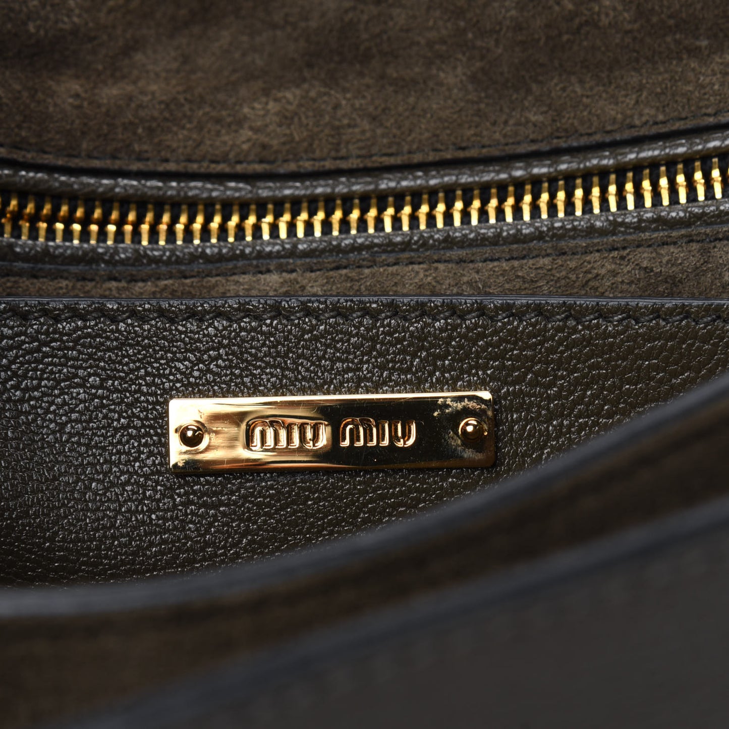 Goatskin Bandoliera Madras Shoulder Bag Dark Green