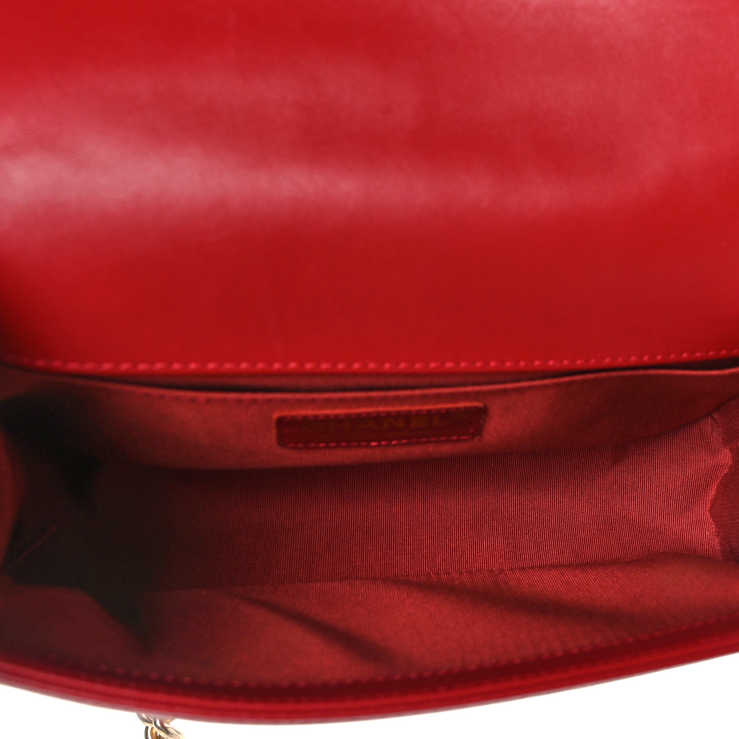 Chanel Lambskin Quilted Medium Boy Flap Red 5 of 9