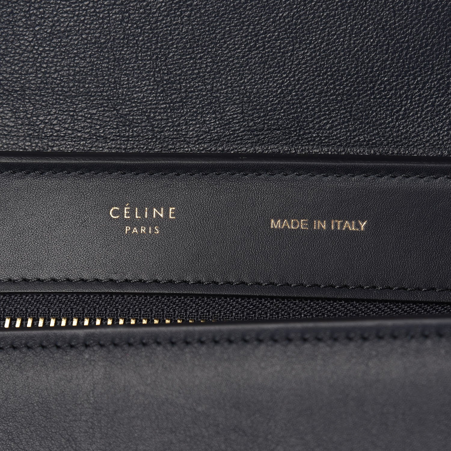 Celine Smooth Calfskin Medium Tri-Color Trapeze Metallic Blue 6 of 10