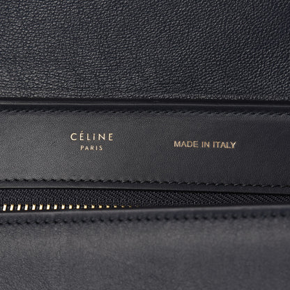 Celine Smooth Calfskin Medium Tri-Color Trapeze Metallic Blue 6 of 10
