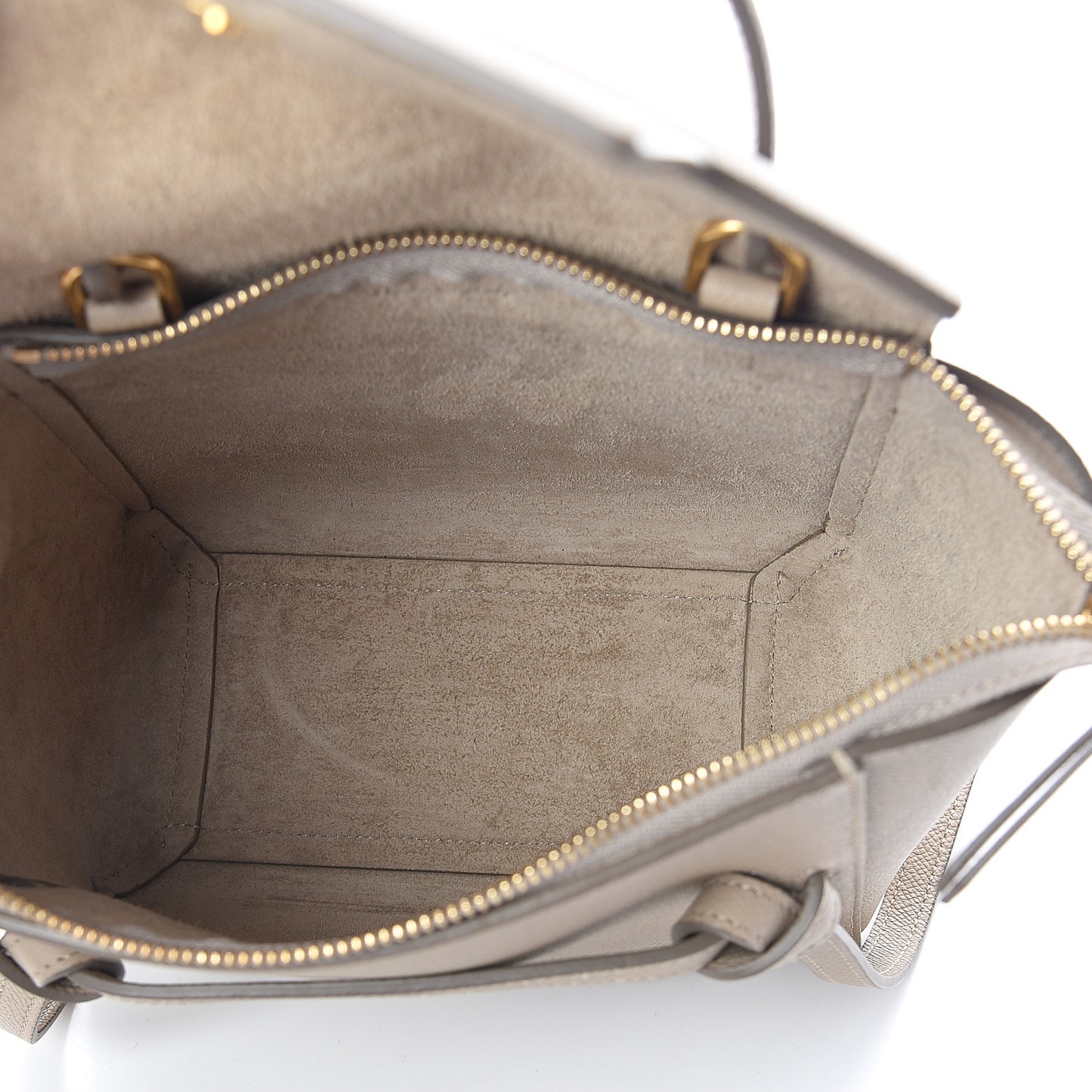 Grained Calfskin Nano Belt Bag Light Taupe