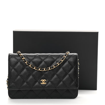 Chanel Caviar Quilted Wallet On Chain WOC Black 13 of 13
