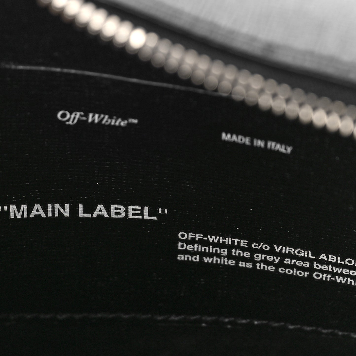 Saffiano Striped Diag Binder Belt Bag Black