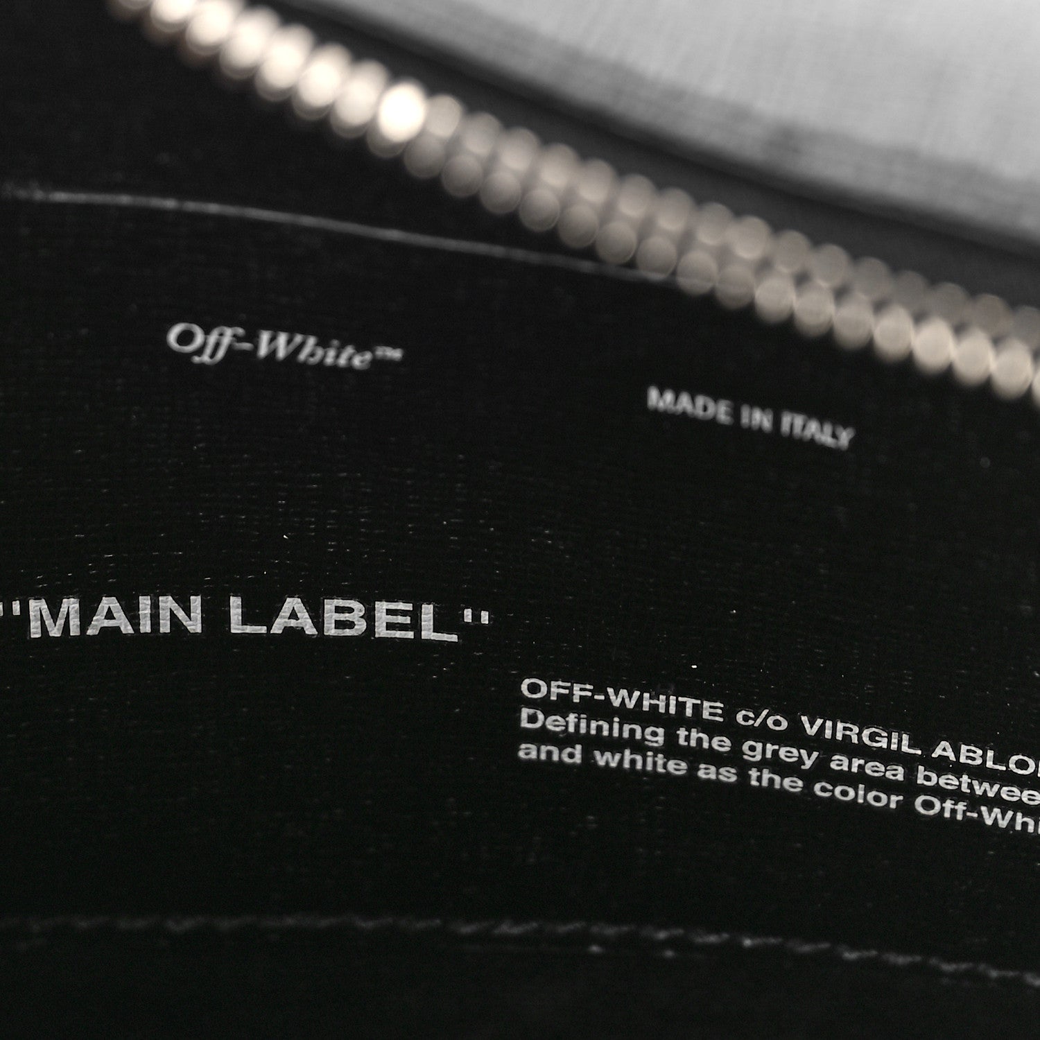 Off-White Saffiano Striped Diag Binder Belt Bag Black 5 of 8