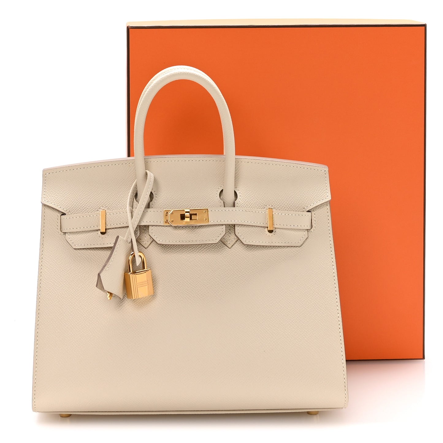 Epsom Birkin Sellier 25 Craie