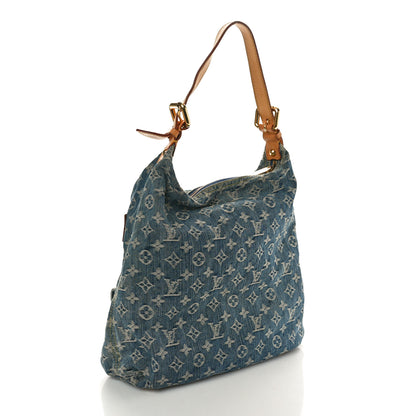 Louis Vuitton Denim Baggy GM Blue 2 of 12