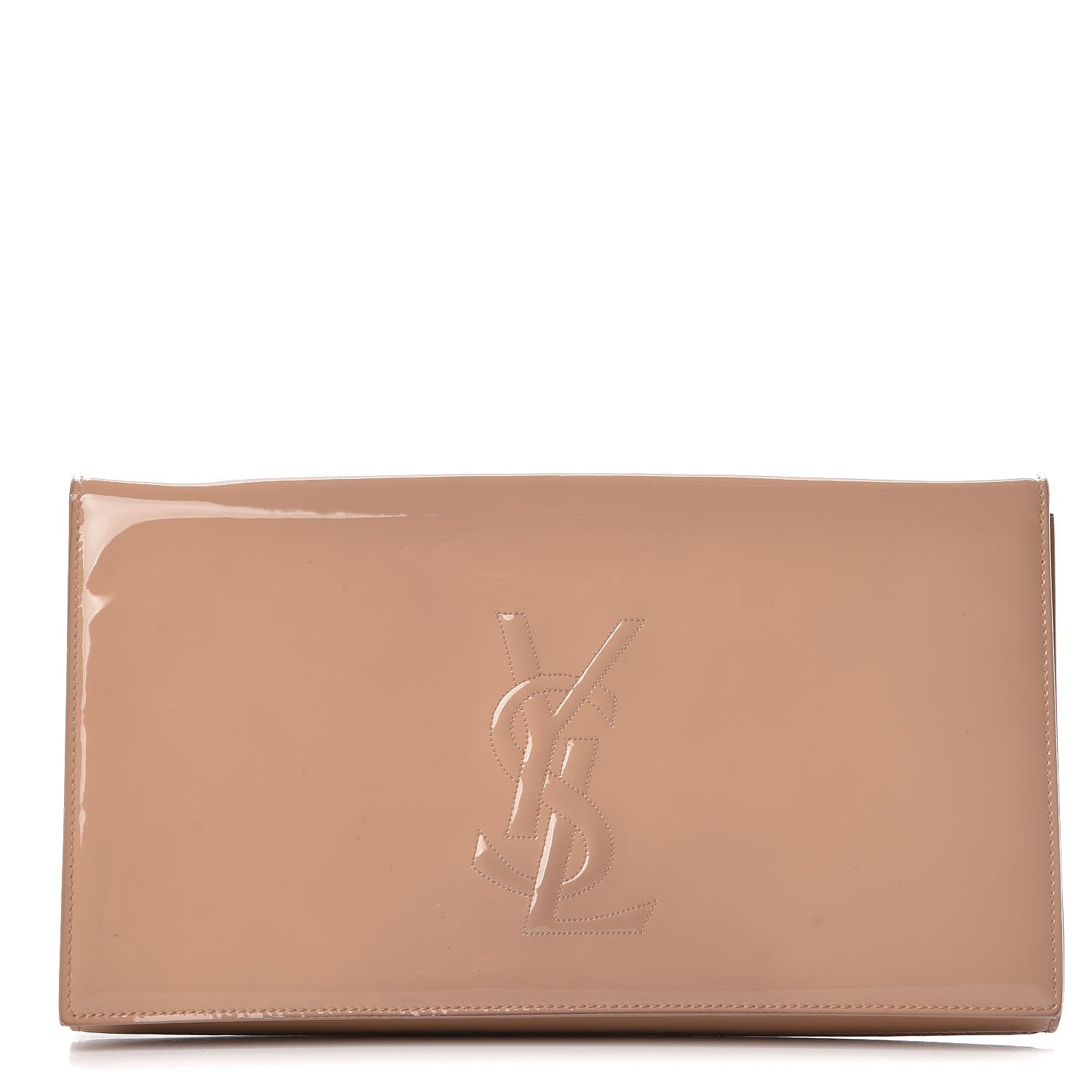 Saint Laurent Patent Calfskin Monogram Large Belle De Jour Clutch Chair 1 of 13