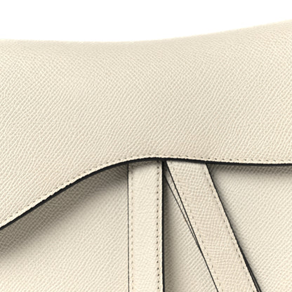 Christian Dior Grained Calfskin Saddle Bag White 7 of 11