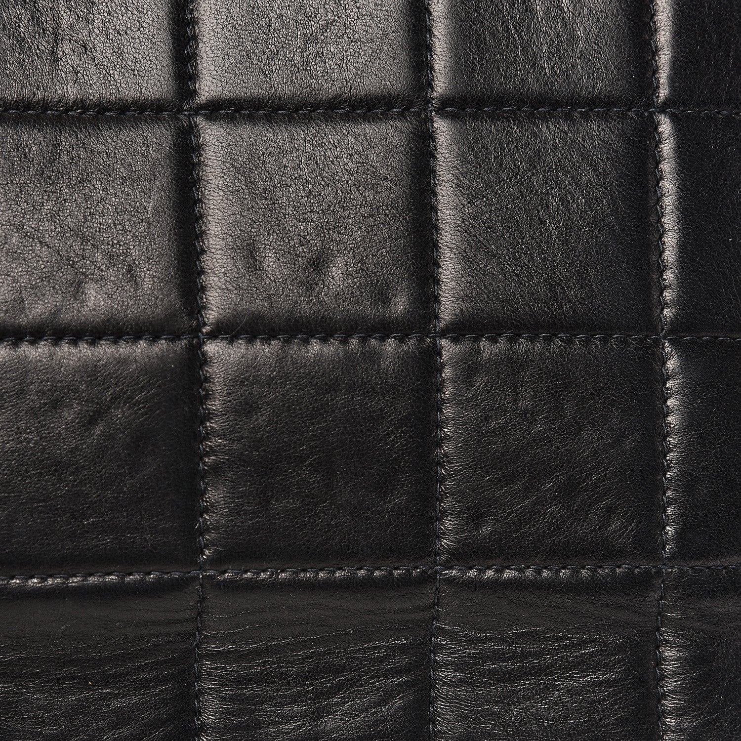 Chanel Lambskin Chocolate Bar Pearl Chain Flap Black 8 of 13
