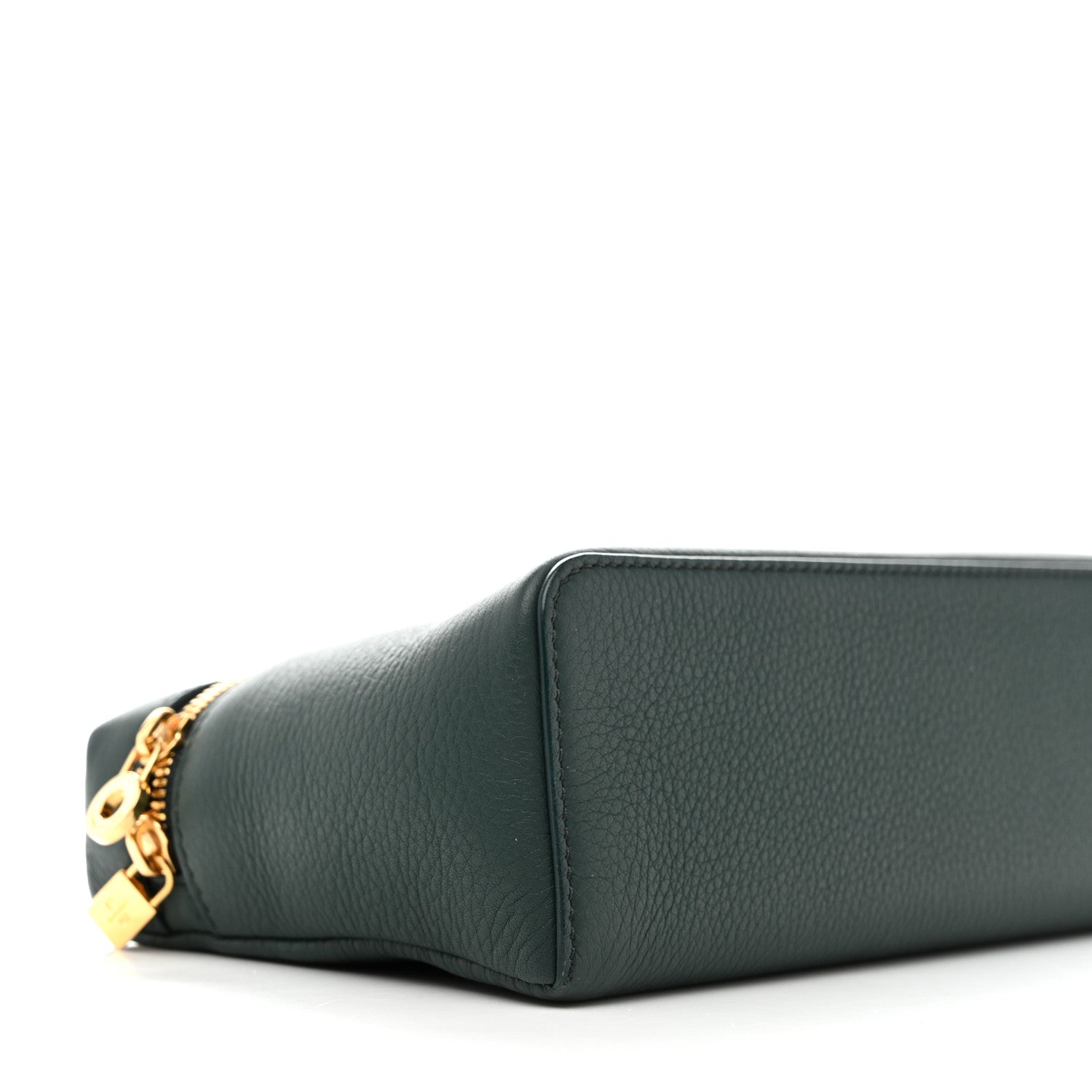 Loro Piana Grained Calfskin L19 Extra Pocket Pouch New Petrolio 8 of 9