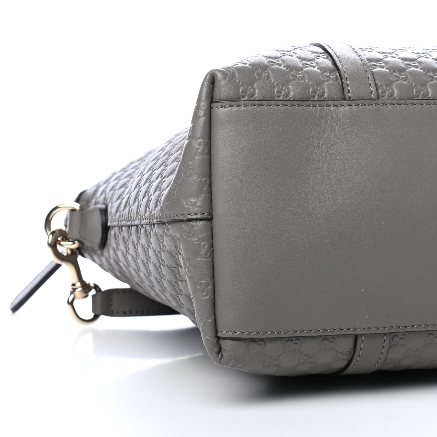 Soft Microguccissima Small Zippered Satchel Loess