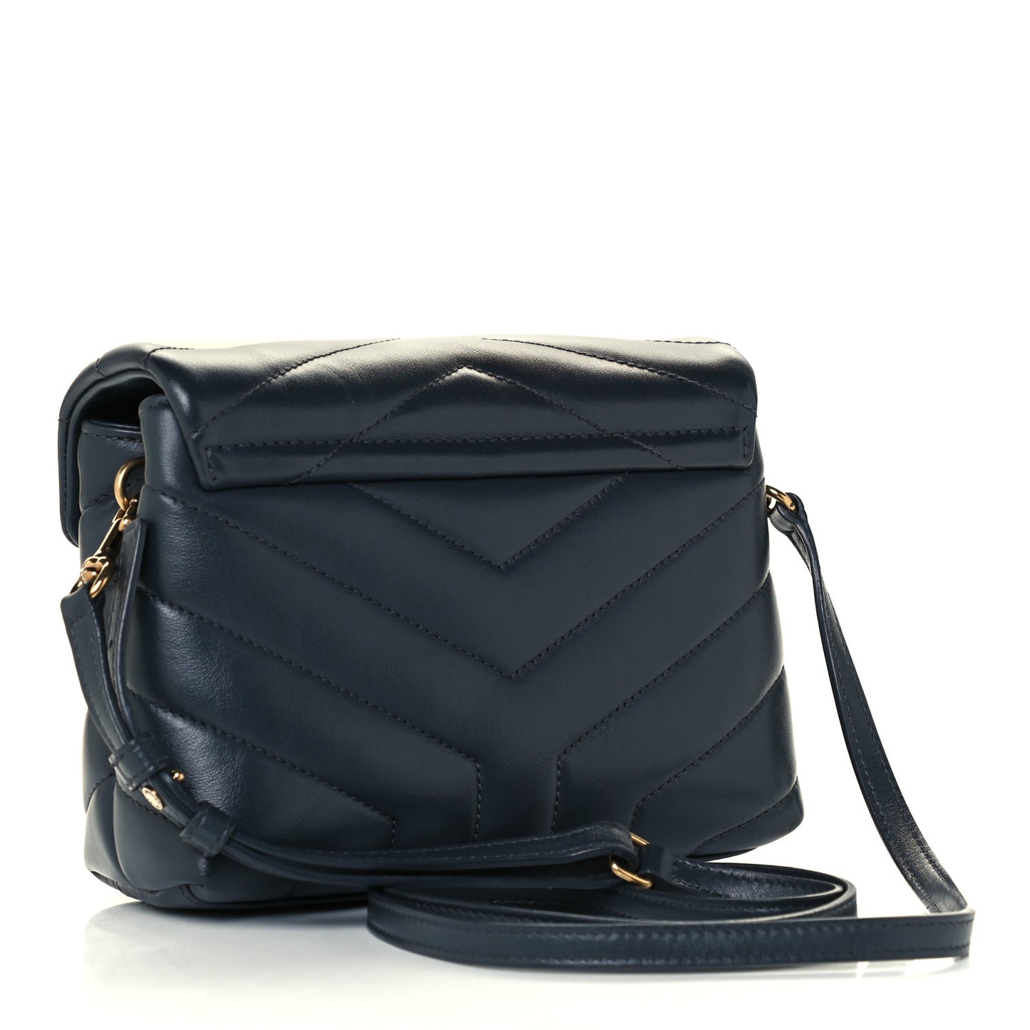 Calfskin Y Quilted Monogram Toy Loulou Crossbody Bag Medium Blue