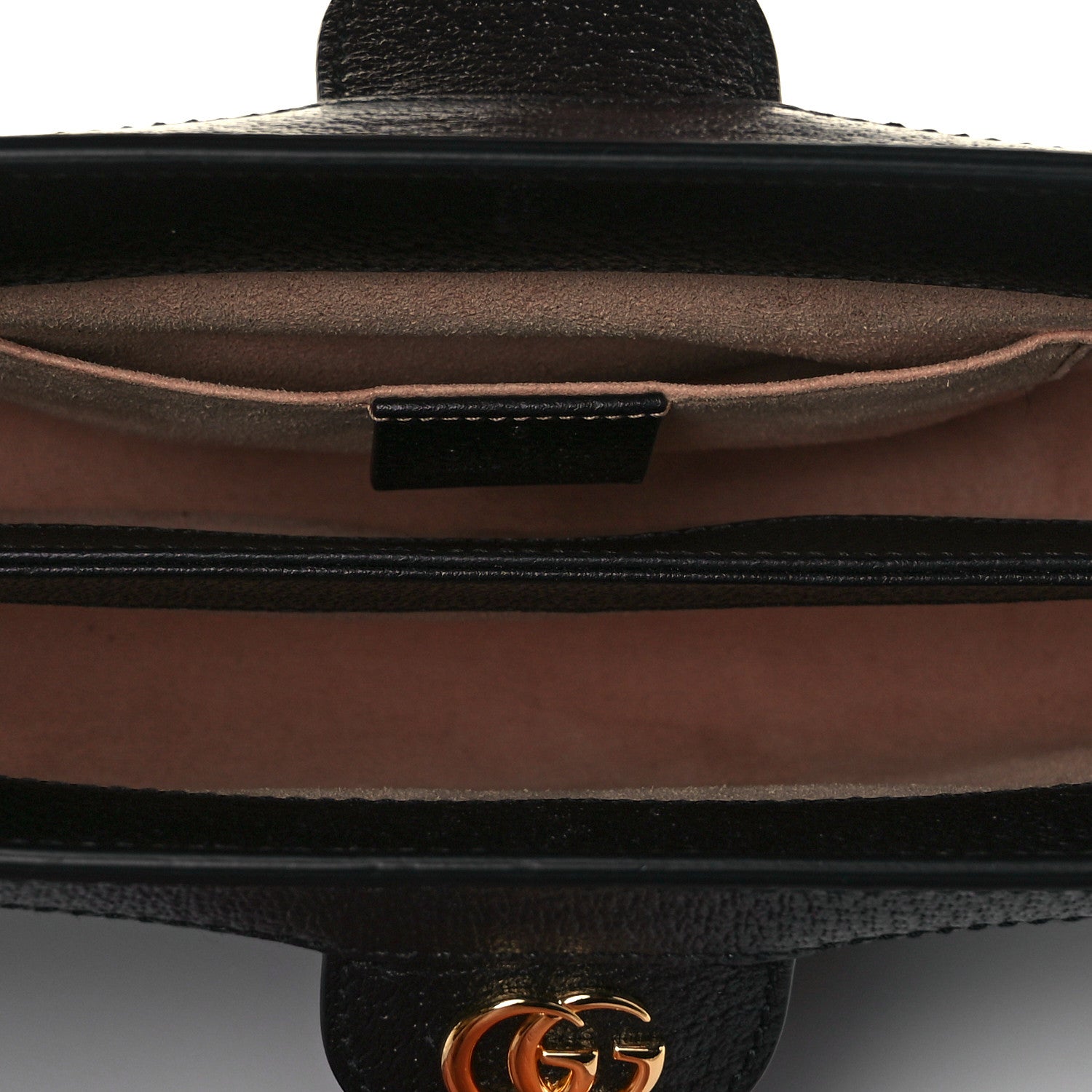 Gucci Calfskin GG Web Small Ophidia Chain Shoulder Bag Black 5 of 9