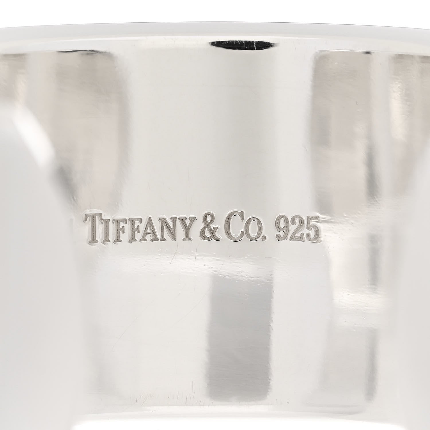 Tiffany Sterling Silver Wide 1837 Cuff Bracelet 4 of 5