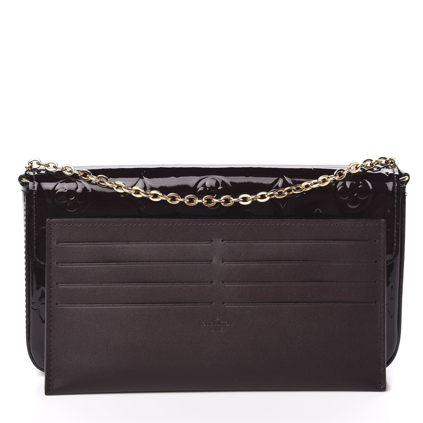 Vernis Pochette Felicie Chain Wallet Amarante