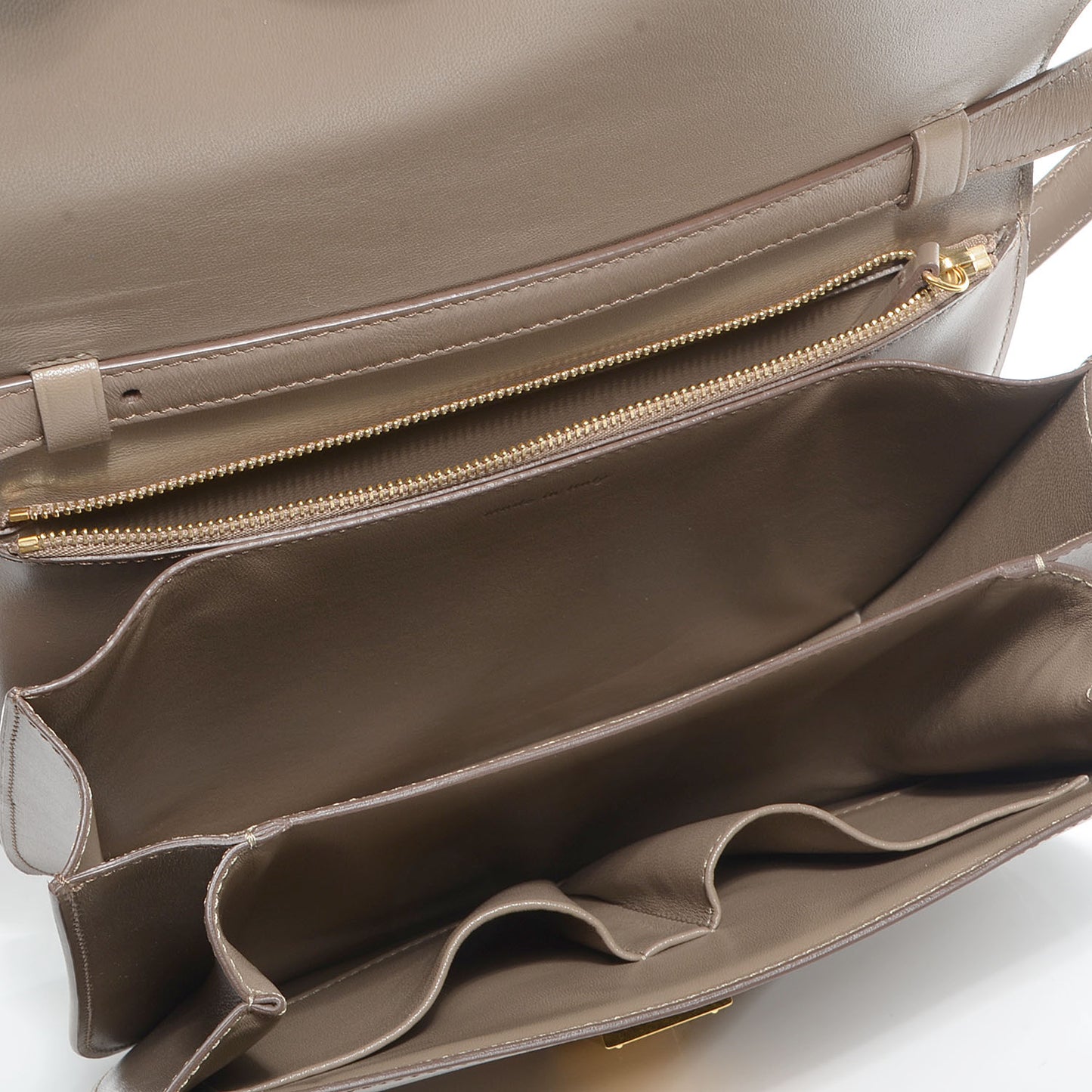 Smooth Calfskin Medium Classic Box Flap Bag Taupe