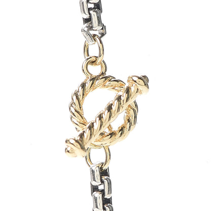 David Yurman Sterling Silver 14K Yellow Gold Bel Aire Chain Necklace 5 of 5