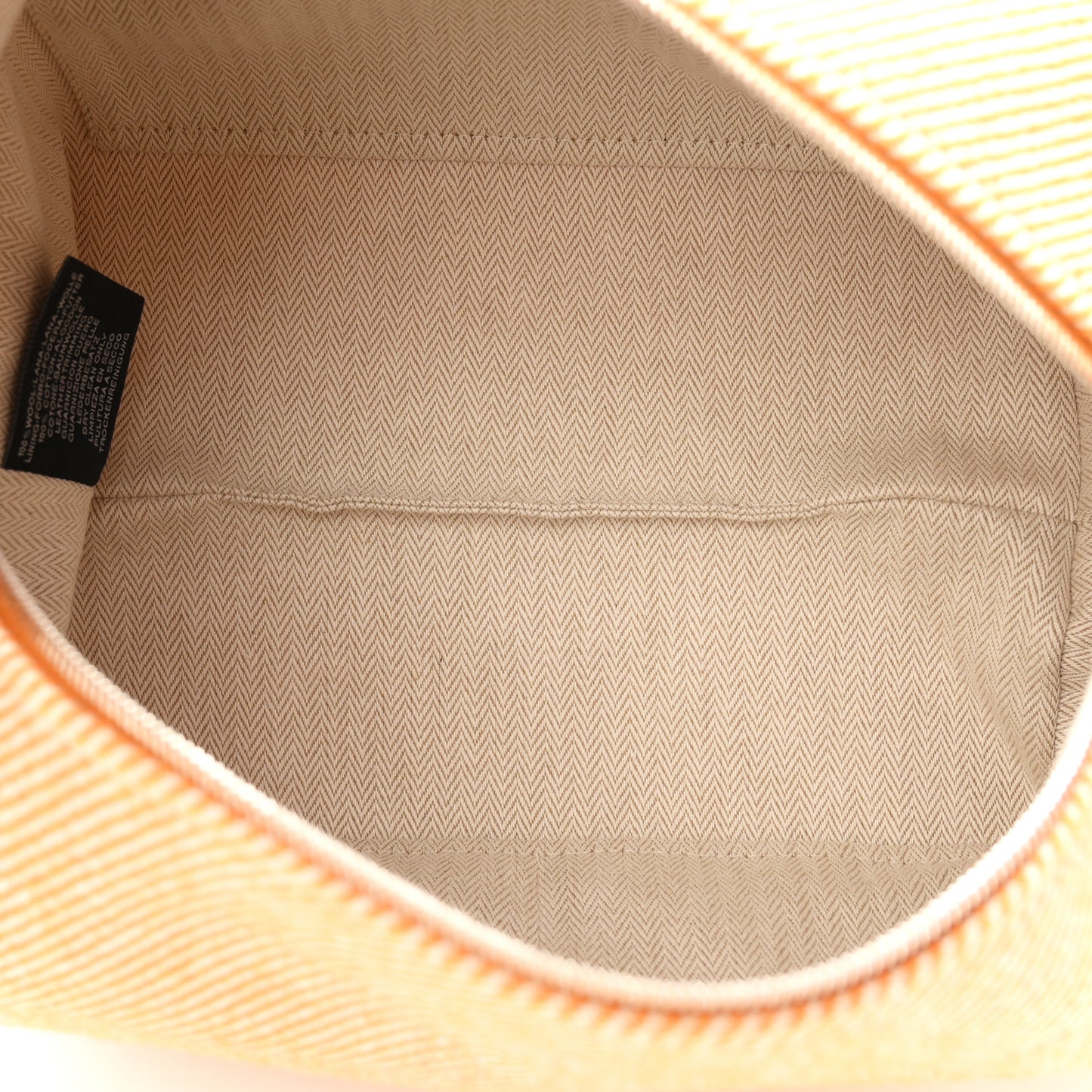 Merino Wool Large Au Carre Bride-A-Brac Pouch Fauve