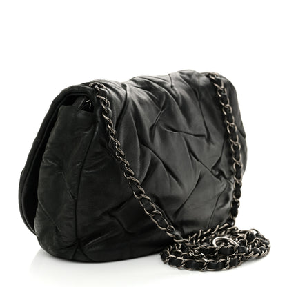 Chanel Iridescent Calfskin Glint Flap Black 3 of 12
