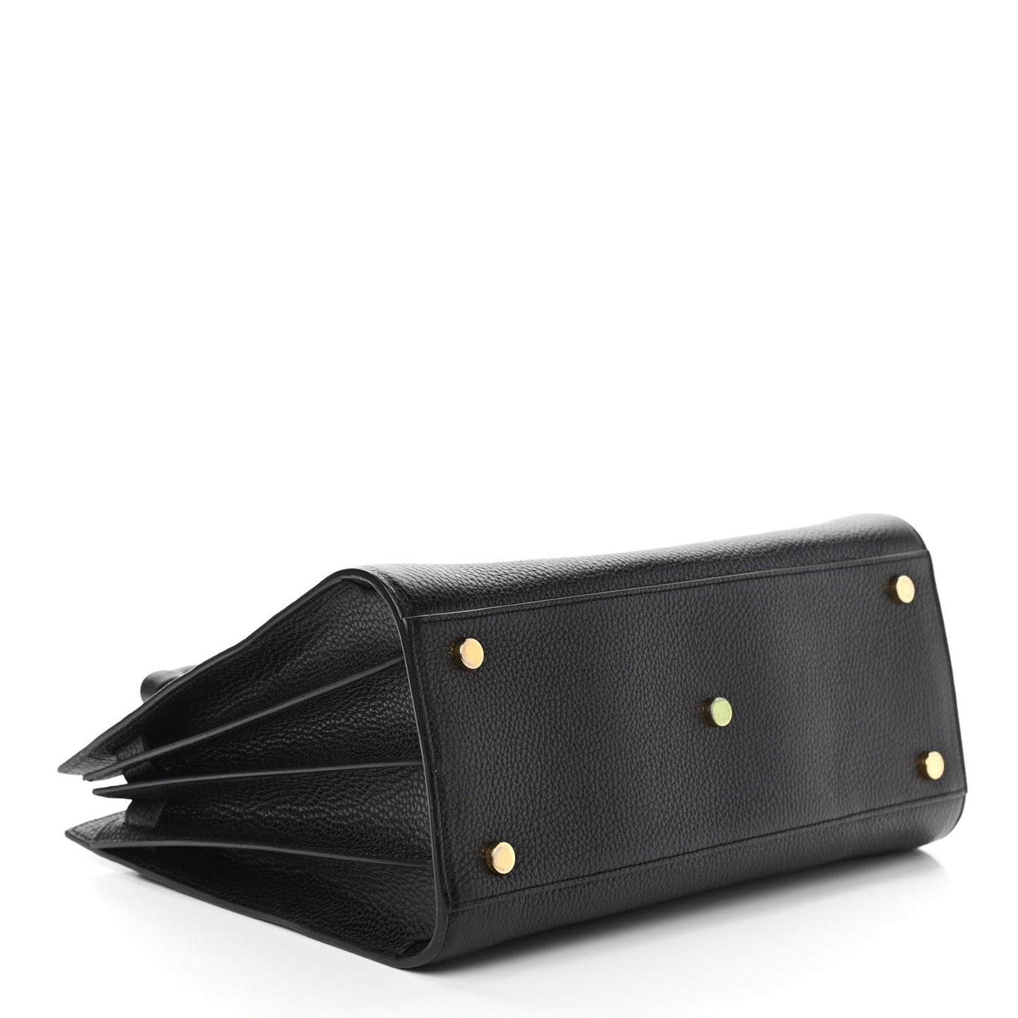 Grained Calfskin Small Sac De Jour Black