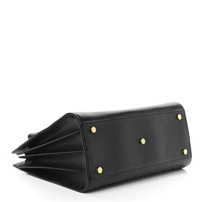 Saint Laurent Grained Calfskin Small Sac De Jour Black 4 of 10