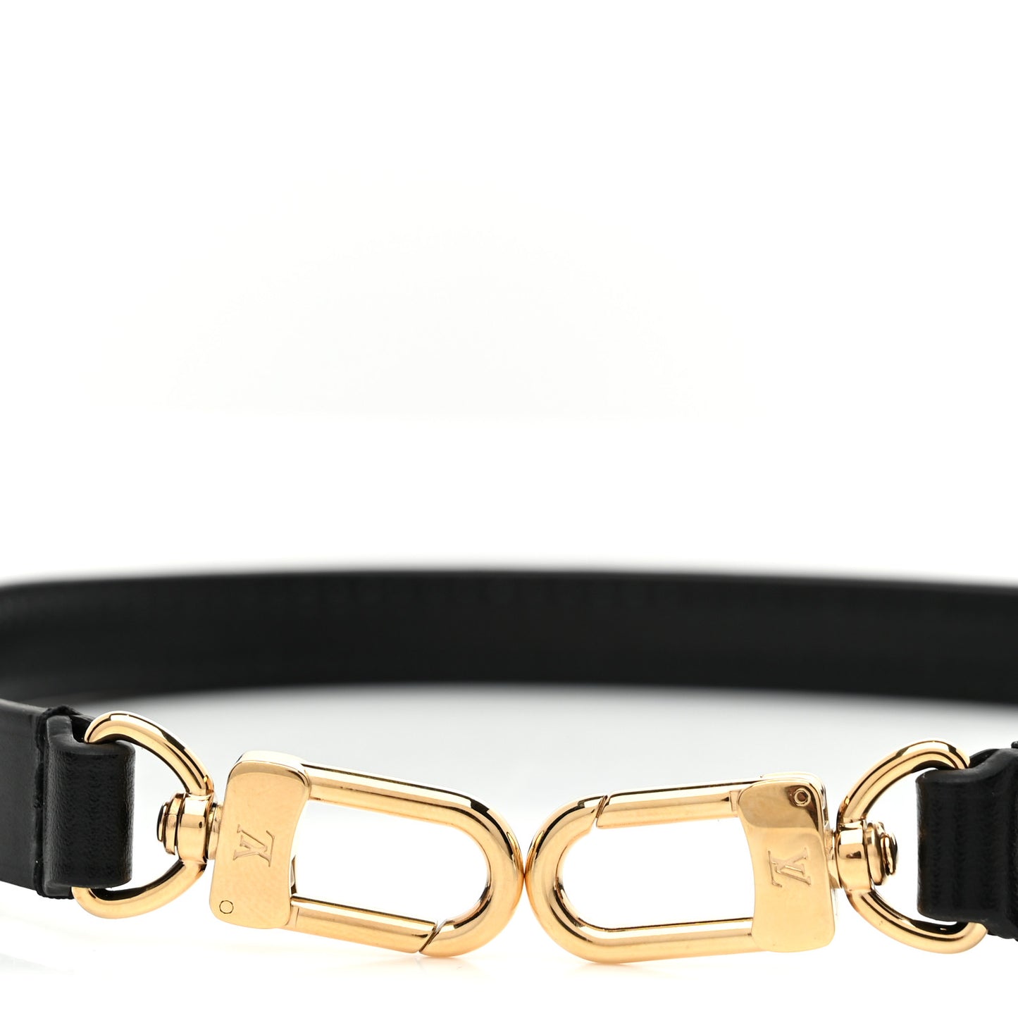 Calfskin Ivy Shoulder Strap Black