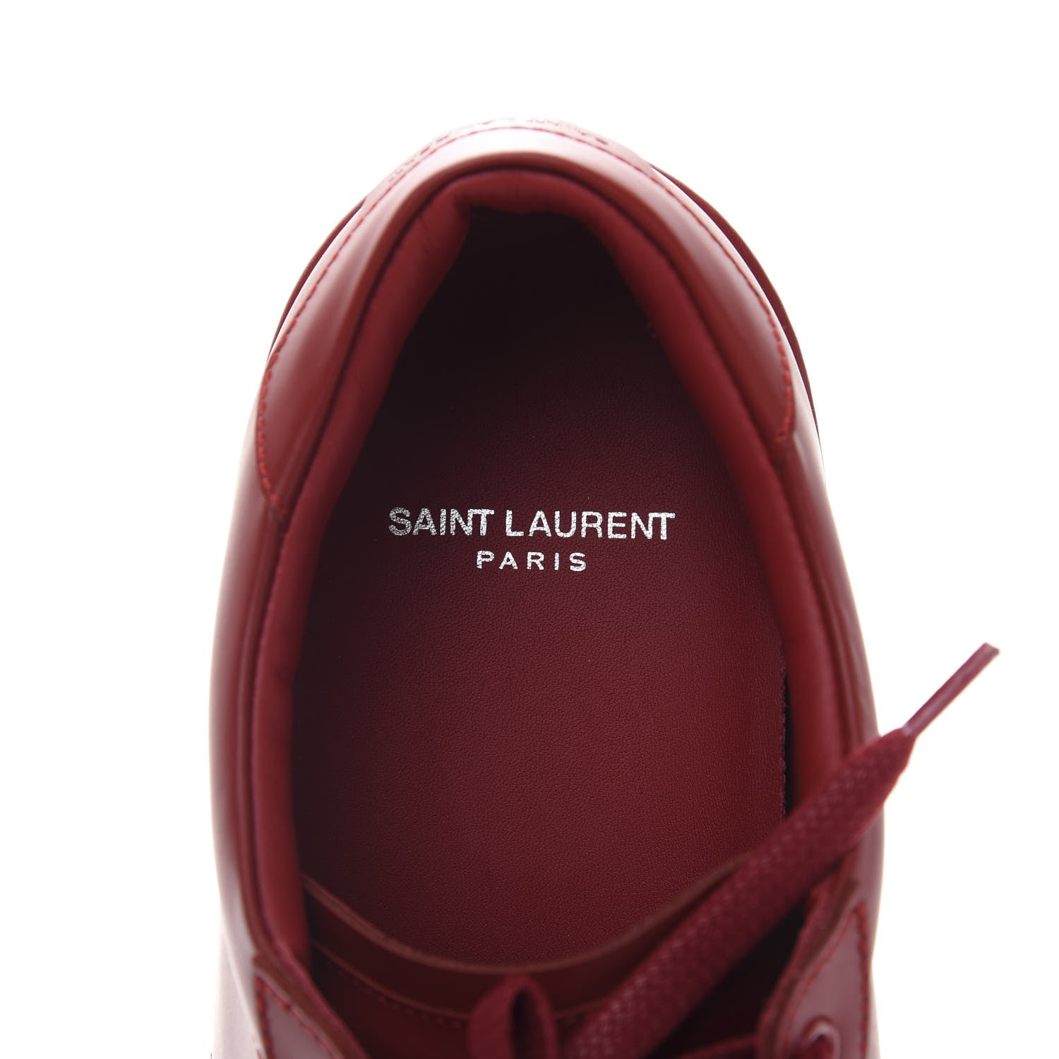 Saint Laurent Calfskin Mens Alpha Sneakers 41 Rouge Eros 7 of 9