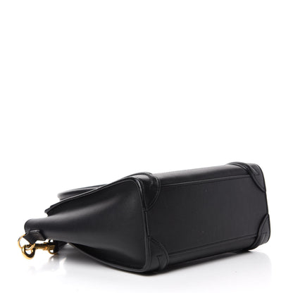 Celine Smooth Calfskin Nano Luggage Black 5 of 12