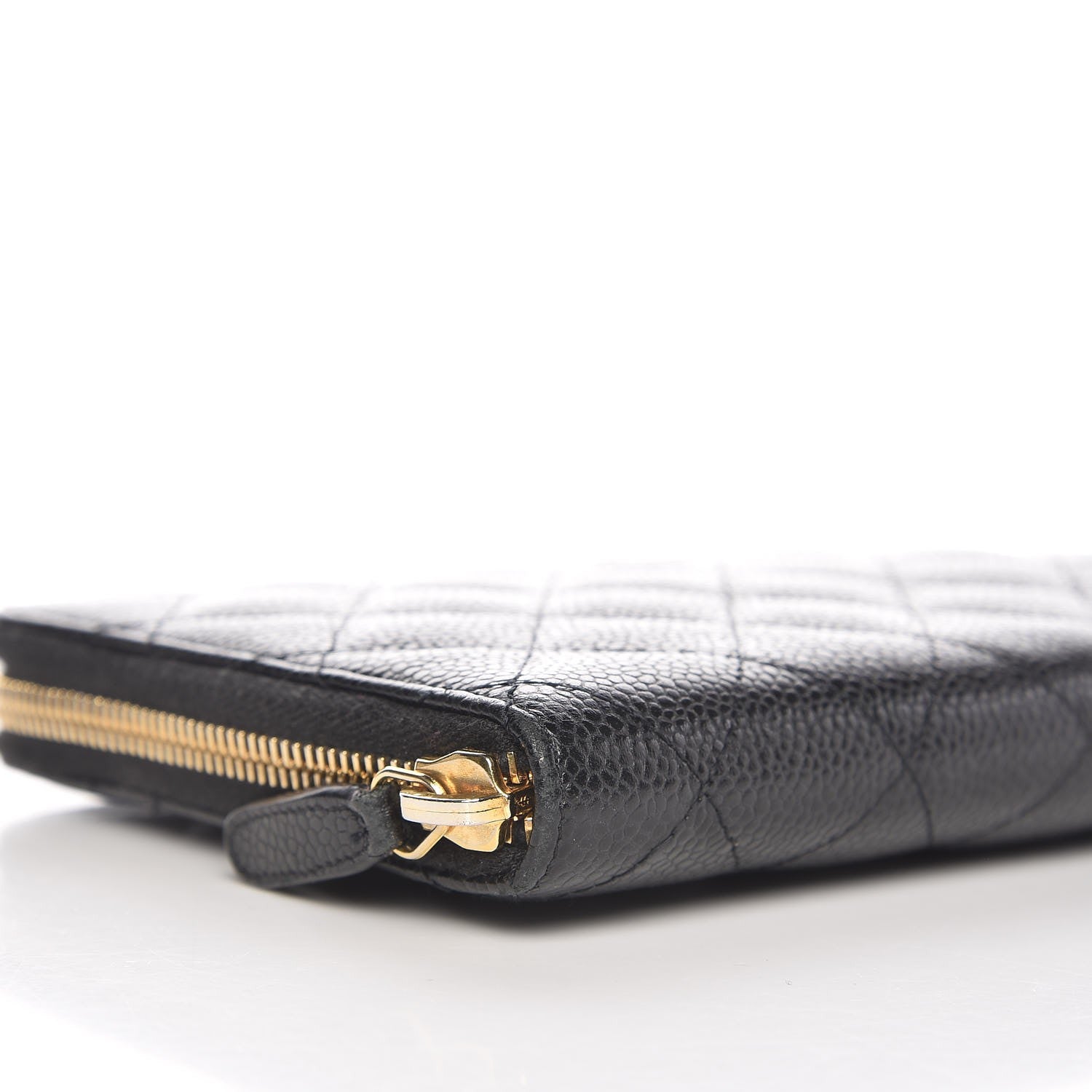 Chanel Caviar Quilted Large Zip Around Organizer Wallet Black 12 of 14