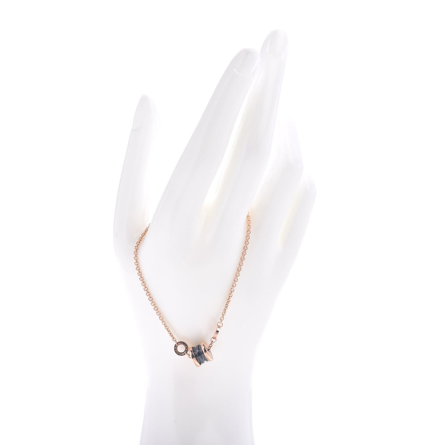 18K Rose Gold Black Ceramic B.Zero1 Bracelet