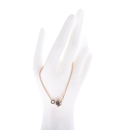 Bulgari 18K Rose Gold Black Ceramic B.Zero1 Bracelet 2 of 5