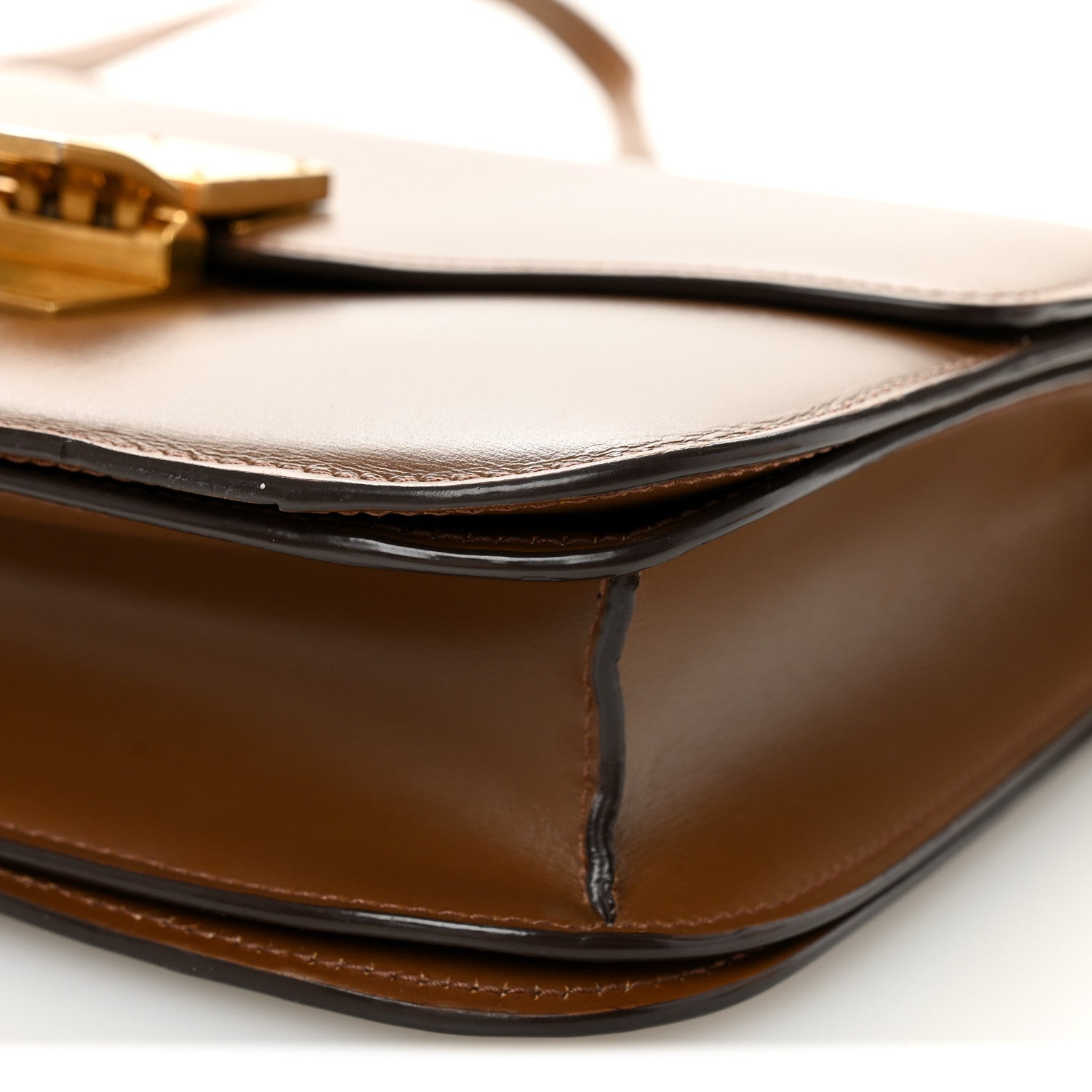 Celine Box Calfskin Medium Classic Box Flap Bag Camel 1806626