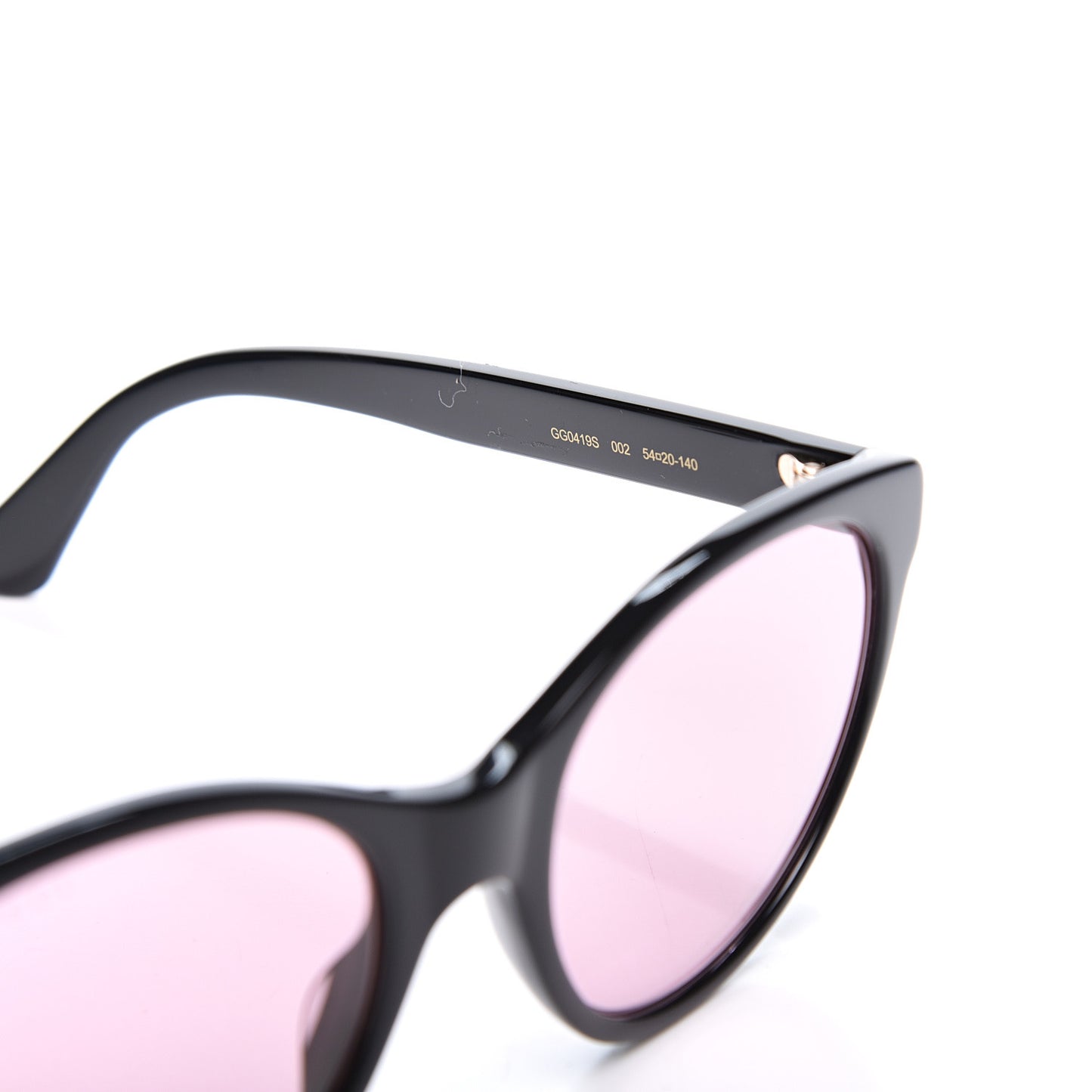 Crystal GG Sunglasses GG0419S Black