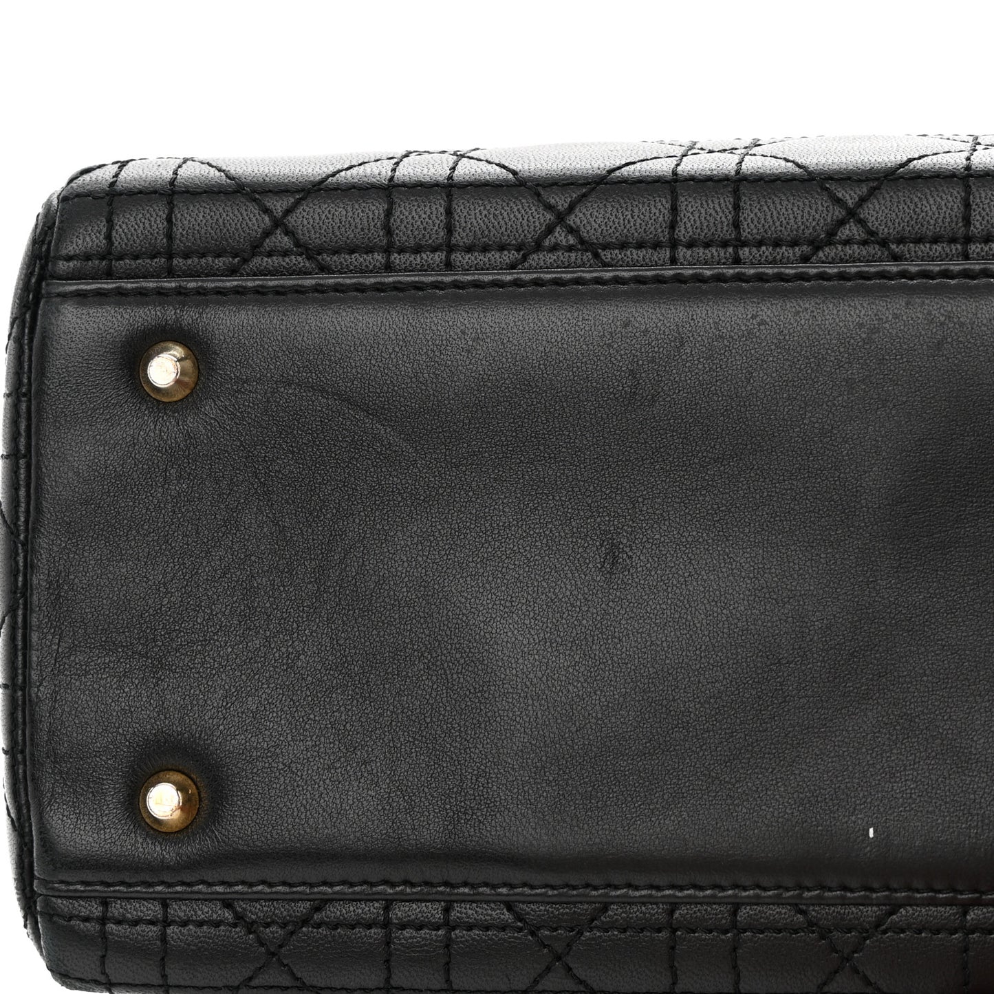 Lambskin Cannage Medium Lady Dior Black