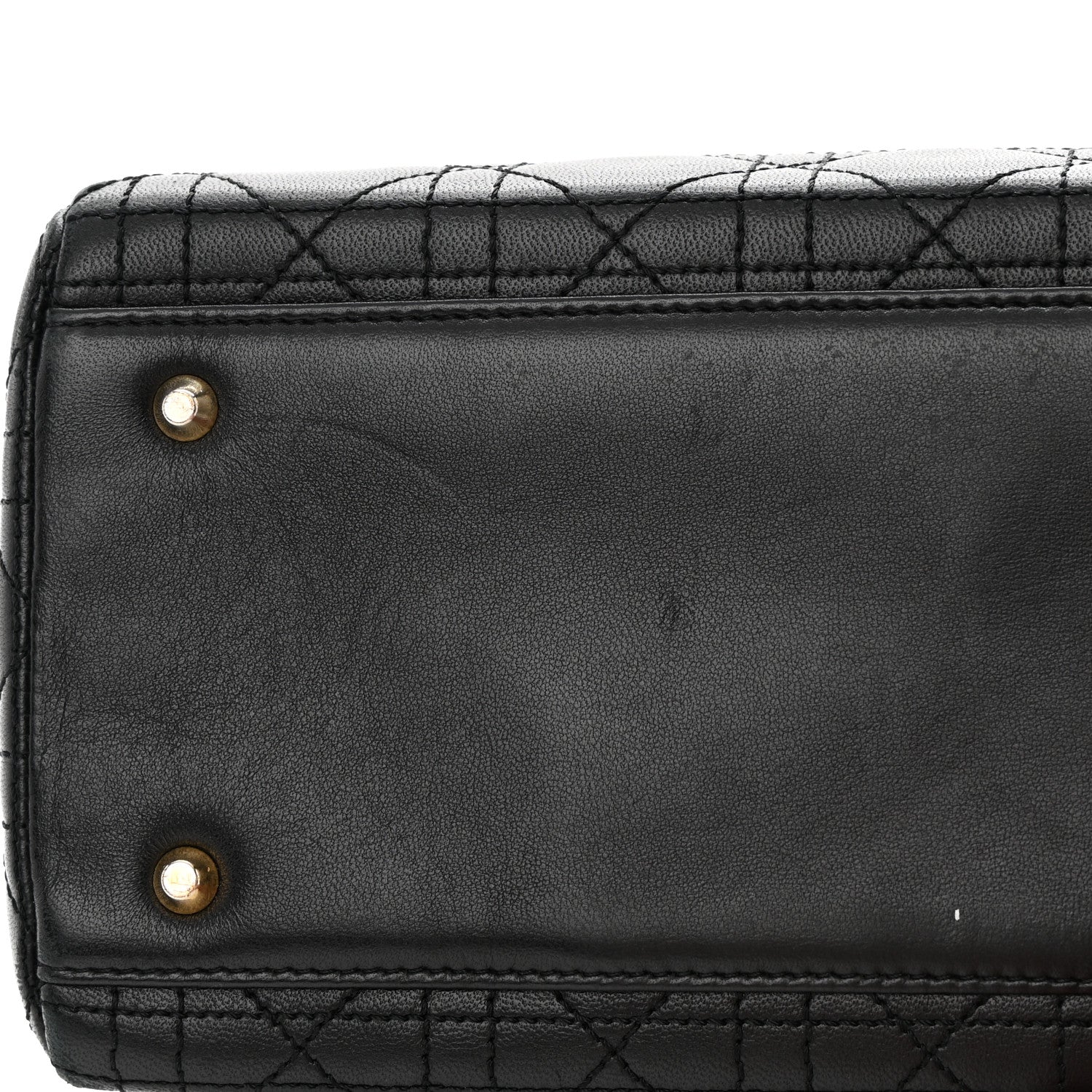 Christian Dior Lambskin Cannage Medium Lady Dior Black 15 of 19