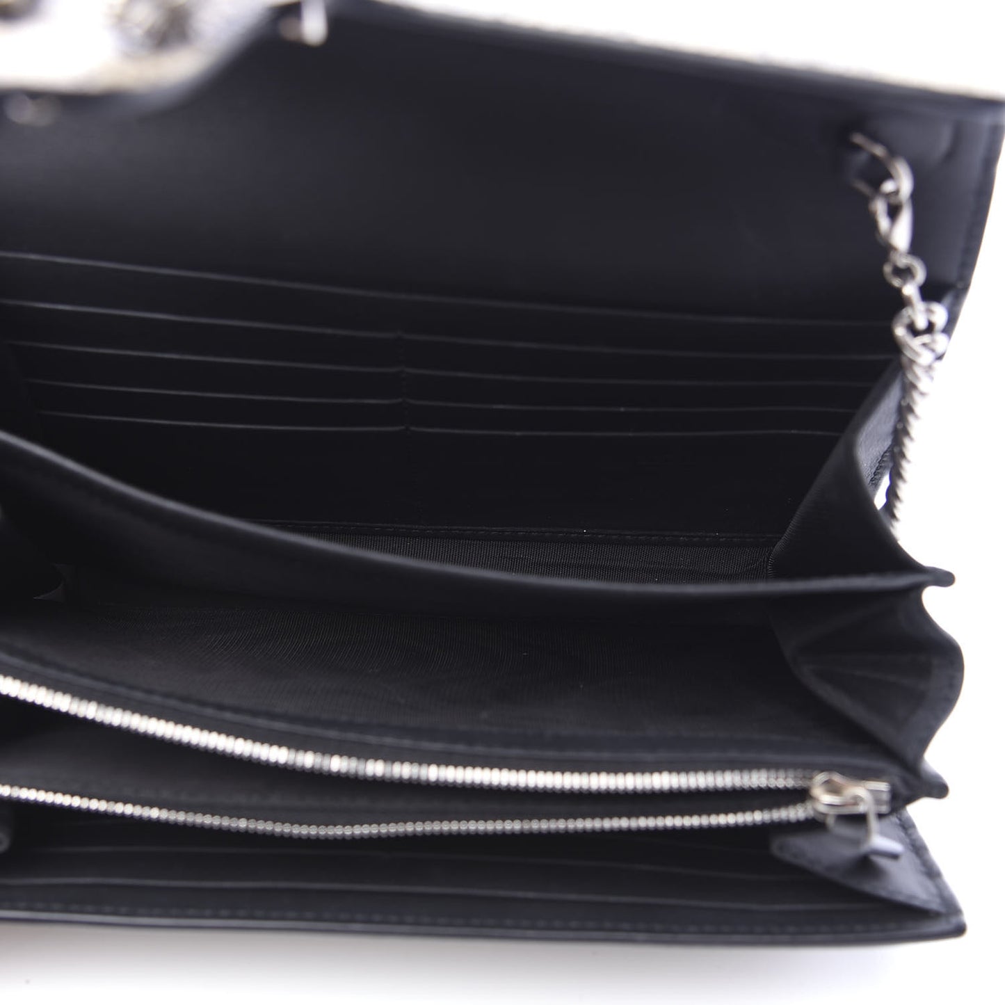 GG Supreme Monogram Mini Dionysus Chain Wallet Beige Black