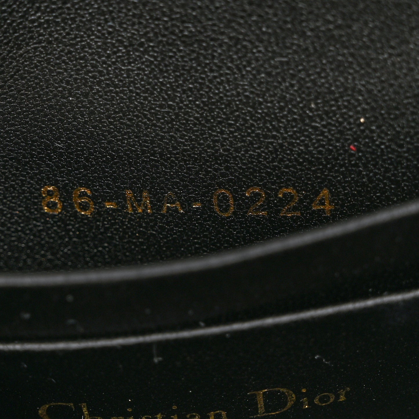 Lambskin Cannage Dior Talk Phone Pouch Black