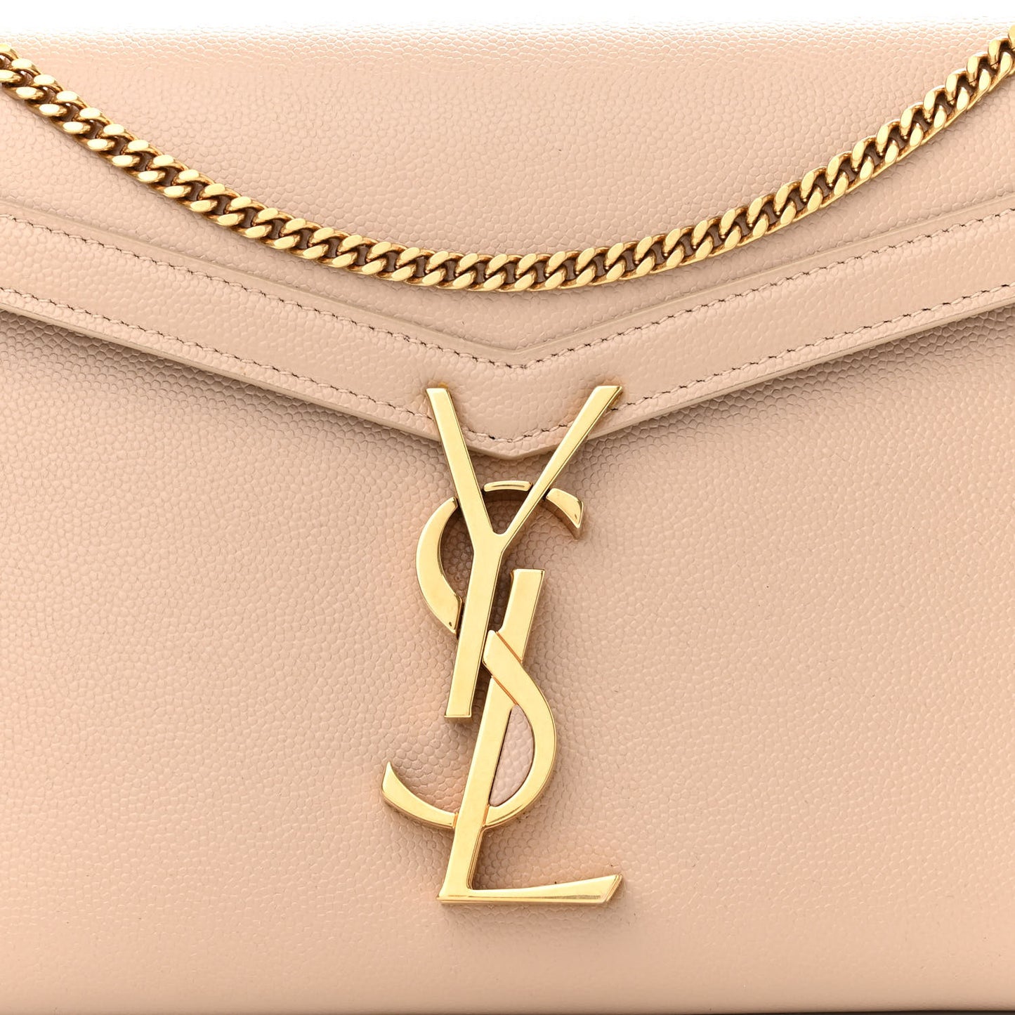 Grain De Poudre Monogram Cassandra Clasp Bag Beige