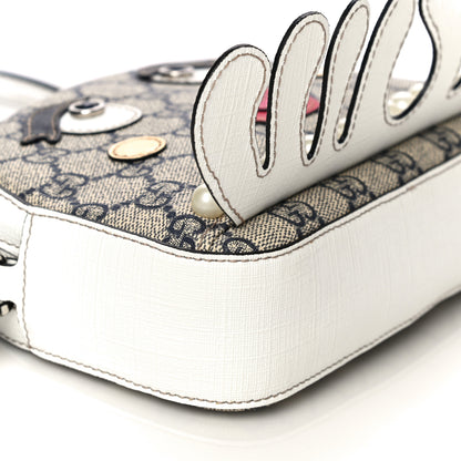 Gucci GG Supreme Monogram Childrens Octopus Messenger Bag White 11 of 14