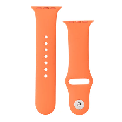 Hermes Silicone 42mm Apple Sports Watch Single Tour Band S/M Orange 1 of 5