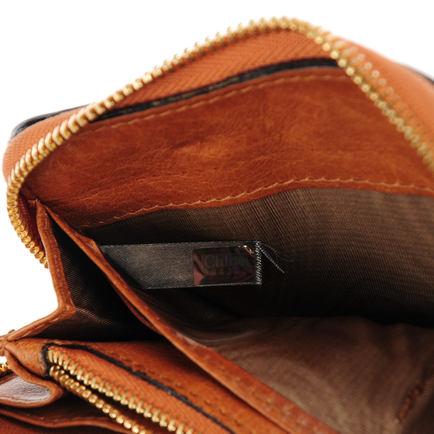 Calfskin Ethel Zip Around Wallet Nutmeg