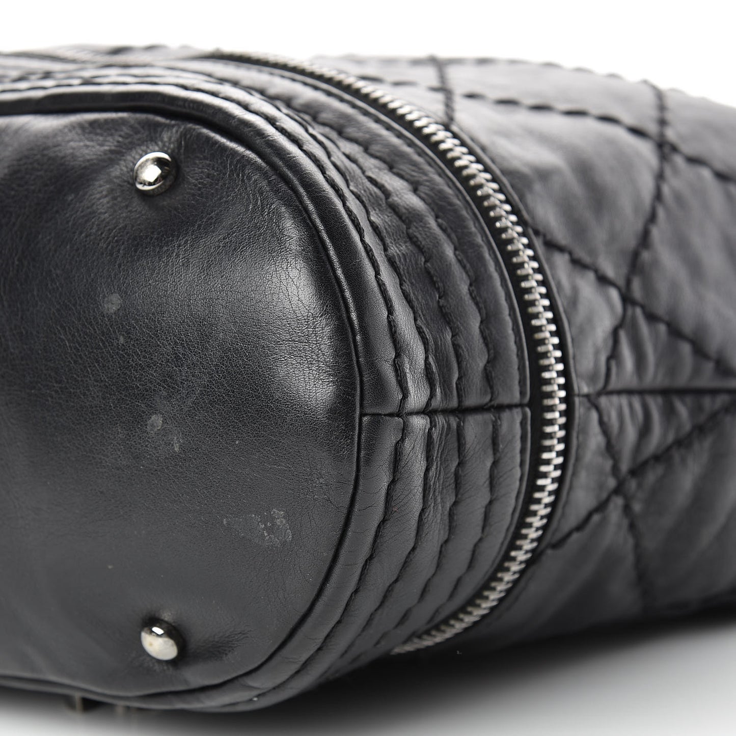 Lambskin Expandable Tote Black