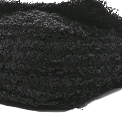 Chanel Tweed Quilted Medium Single Flap Black 10 of 10