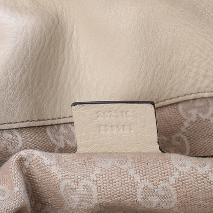 Gucci Pebbled Calfskin Medium Diana Bamboo Shoulder Bag Off White 6 of 7