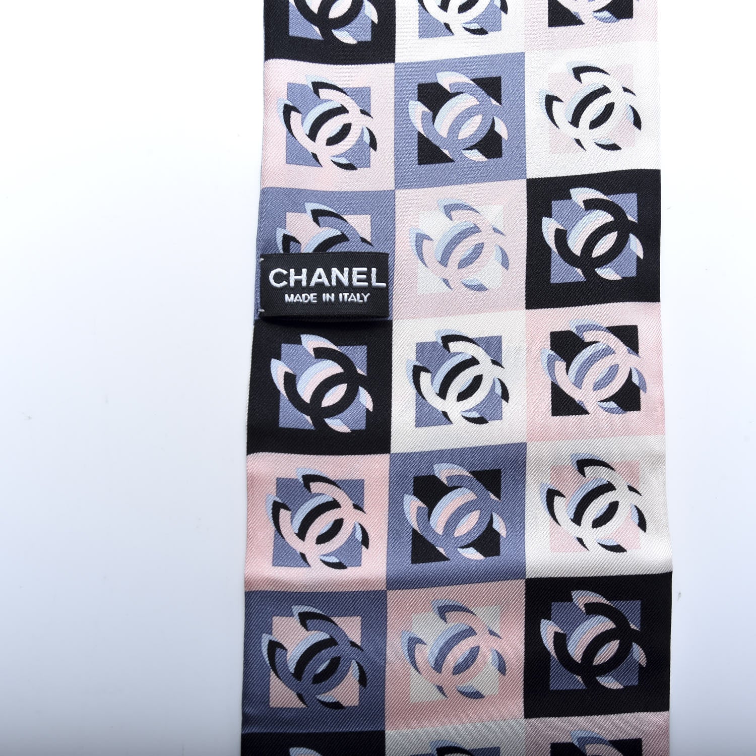 Chanel Silk CC Slim Bandeau Scarf Multicolor 3 of 4