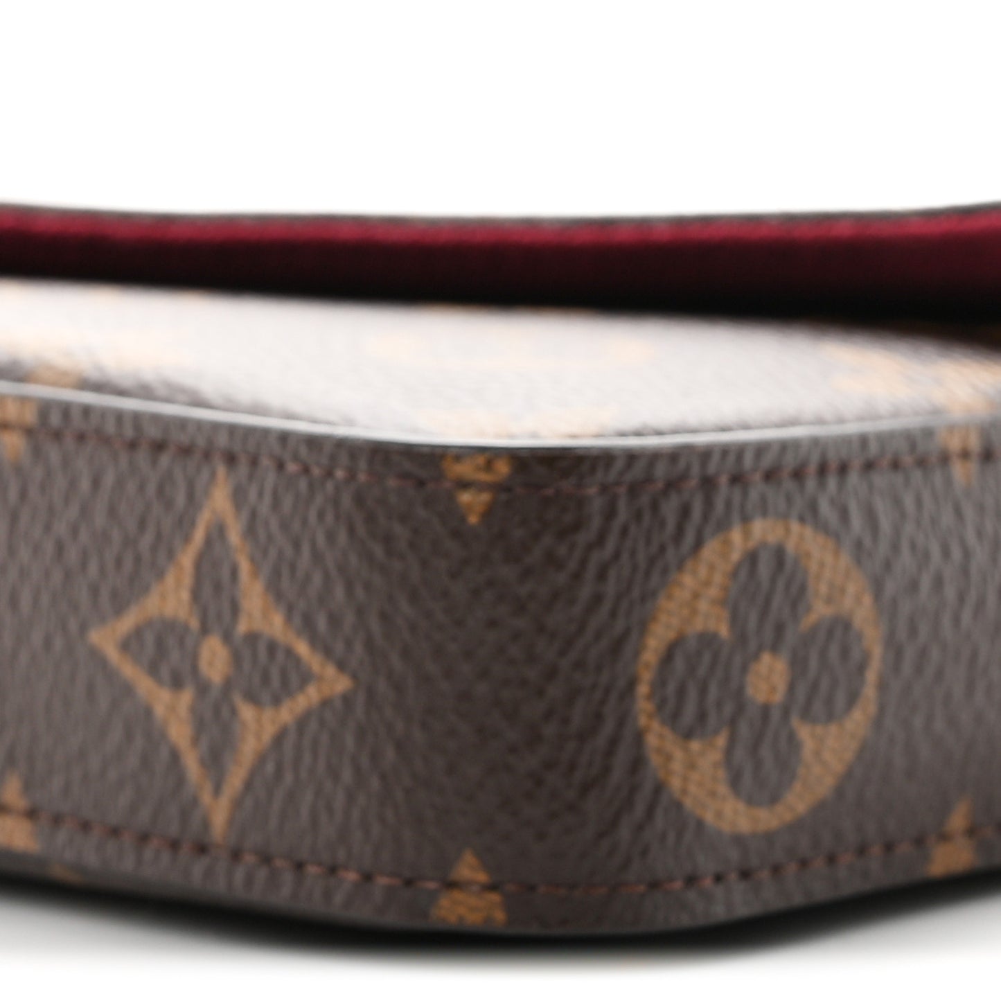 Monogram Pochette Felicie Chain Wallet Fuchsia