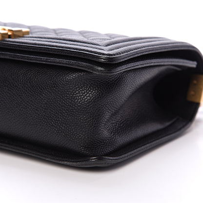 Chanel Caviar Quilted Medium Boy Flap Black 9 of 11