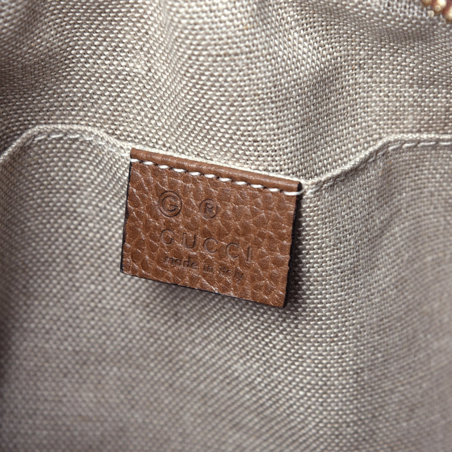 Monogram Mini Bree Messenger Bag Beige Tabacco