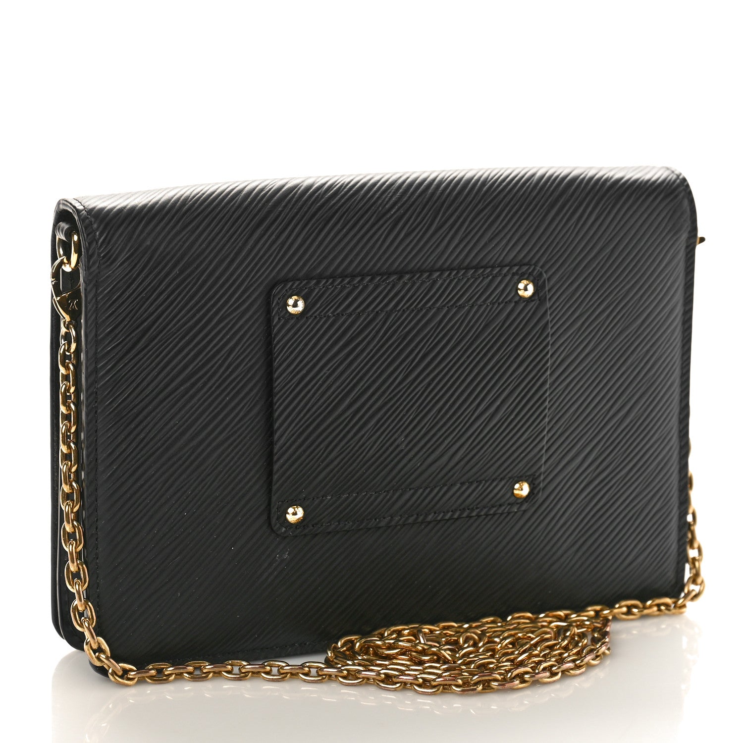 Louis Vuitton Epi Twist Belt Chain Wallet Black 3 of 8