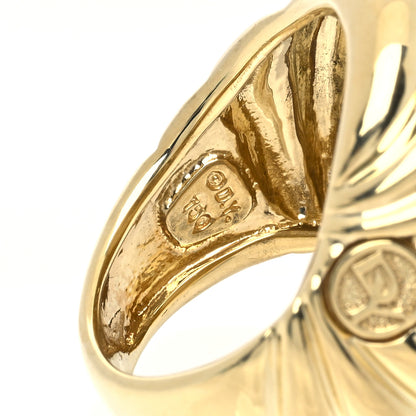 David Yurman 18K Yellow Gold Sculpted Cable Dome Ring 51 5.75 4 of 4